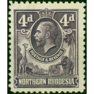 Northern Rhodesia 1925 4d Violet SG6 Fine MM 