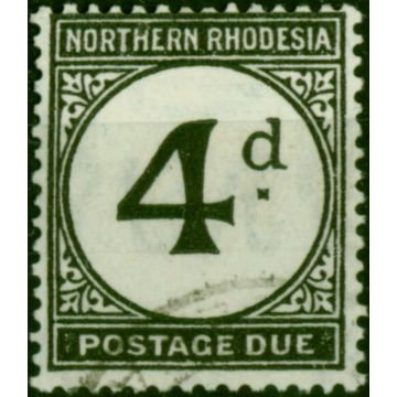 Northern Rhodesia 1929 4d Grey-Black SGD4 Fine Used 