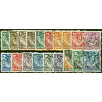 Northern Rhodesia 1938-52 Set of 18 to 3s SG25-42 Fine Used 