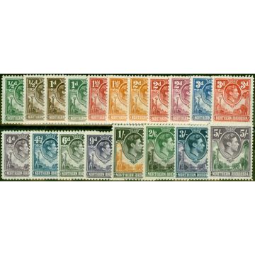 Northern Rhodesia 1938-52 Set of 19 to 5s SG25-43 Fine LMM
