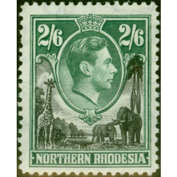 Northern Rhodesia 1938 2s6d Black & Green SG41 Fine LMM