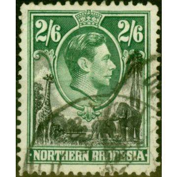 Northern Rhodesia 1938 2s6d Black & Green SG41 Good Used