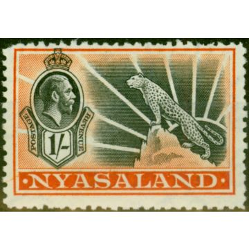 Nyasaland 1934 1s Black & Orange SG122 Fine LMM