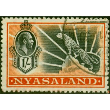 Nyasaland 1934 1s Black & Orange SG122 Fine Used