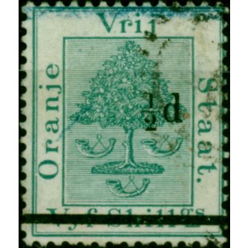 O.F.S 1882 1/2d on 5s Green SG36 Fine Used