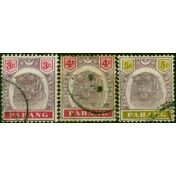 Pahang 1895-99 Set of 3 SG14-16 Good Used 