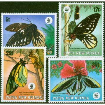 Papua New Guinea 1988 Endangered Butterflies Set of 4 SG579-582 V.F MNH 