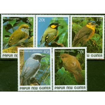 Papua New Guinea 1989 Birds Set of 5 SG597-601 V.F MNH 