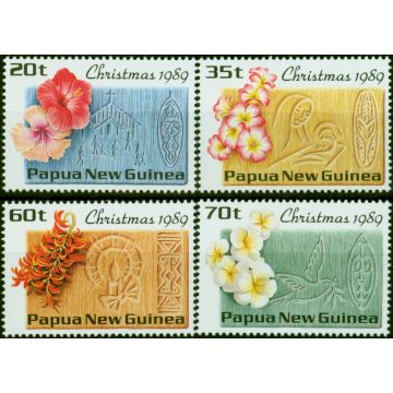 Papua New Guinea 1989 Christmas Set of 4 SG607-610 V.F MNH