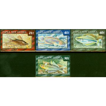 Papua New Guinea 1993 Freshwater Fish Set of 4 SG691-694 V.F MNH