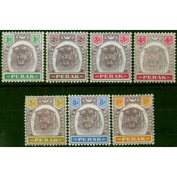 Perak 1895-99 Set of 7 to 10c SG66-72 Fine LMM 