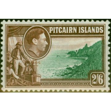Pitcairn Islands 1940 2s6d Green & Brown SG8 Fine LMM