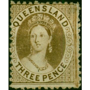 Queensland 1876 3d Brown SG101 Fine MM 