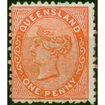 Queensland 1879 1d Dull Orange SG135 Fine Unused