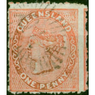 Queensland 1879 1d Dull Orange SG135 Fine Used