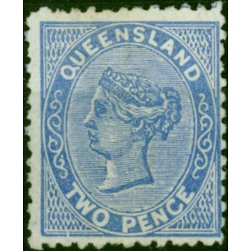Queensland 1879 2d Blue SG137 Fine Unused