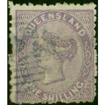Queensland 1880 1s Pale Lilac SG145 Good Used