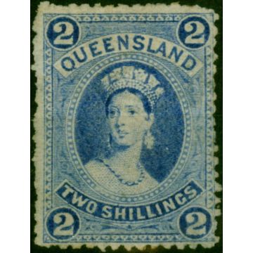 Queensland 1882 2s Bright Blue SG152 Fine LMM 