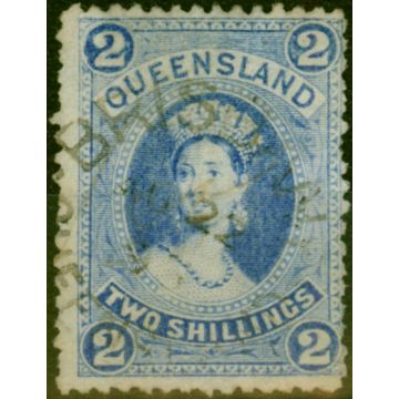 Queensland 1882 2s Bright Blue SG152 Fine Used