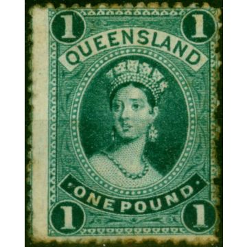 Queensland 1883 £1 Deep Green SG156 Fine MM 