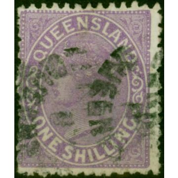 Queensland 1883 1s Violet SG171 Good Used