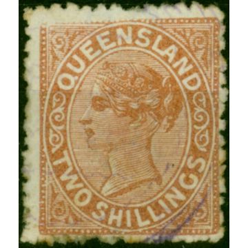 Queensland 1889 2s Pale Brown SG182 Good Used