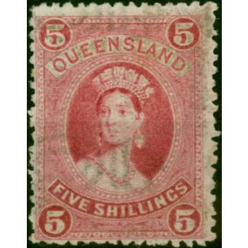 Queensland 1895 5s Rose SG163 Fine MM (2)