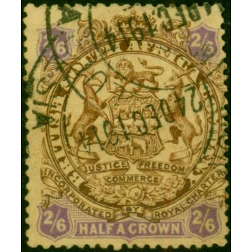 Rhodesia 1896 2s6d Brown & Purple-Yellow SG48 Good Used 