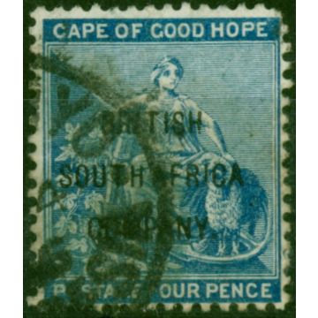 Rhodesia 1896 4d Blue SG62 Good Used (2)