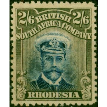Rhodesia 1913 2s6d Indigo & Grey-Brown SG236 Good MM 