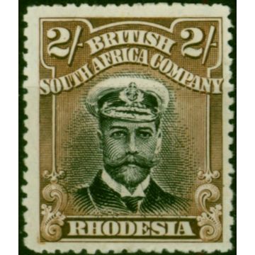 Rhodesia 1913 2s Black & Brown SG218 Fine & Fresh LMM 