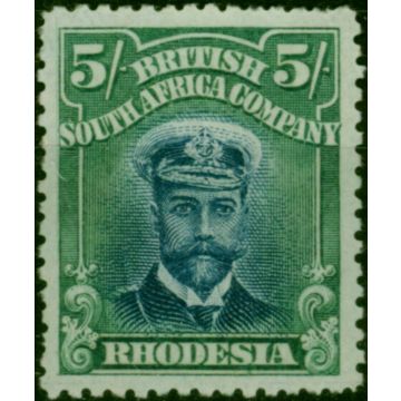 Rhodesia 1913 5s Deep Blue & Blue-Green SG239 Fine LMM (2) 