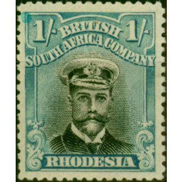 Rhodesia 1918 1s Black & Greenish Blue SG271 Fine LMM 