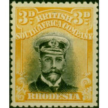 Rhodesia 1918 3d Black & Yellow SG259 Fine LMM (3) 