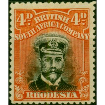 Rhodesia 1918 4d Black & Dull Red SG262 Fine & Fresh MM (3) 