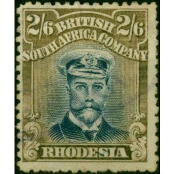 Rhodesia 1923 2s6d Violet-Blue & Grey-Brown SG303 Fine Used Fiscal Cancel 