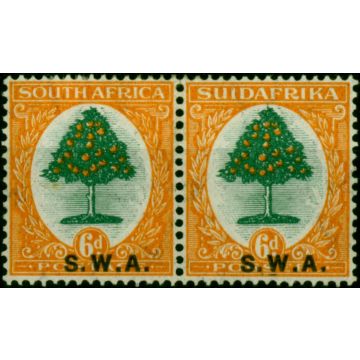 S.W.A 1927 6d Green & Orange SG63 Fine VLMM 