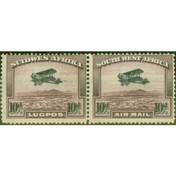 S.W.A 1931 10d Black & Purple-Brown SG87 Fine Mtd Mint 