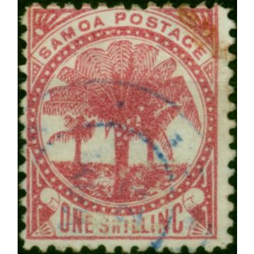 Samoa 1886 1s Rose-Carmine SG25 Fine Used 