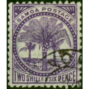 Samoa 1890 2s6d Reddish Lilac SG40 V.F.U (2)