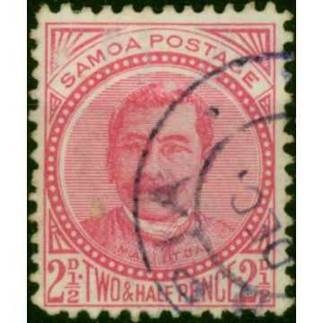 Samoa 1892 2 1/2d Rose SG44 Fine Used 