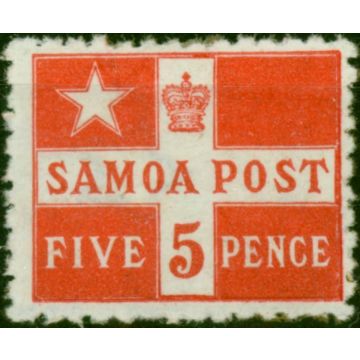 Samoa 1894 5d Dull Vermilion SG71 Fine MNH 