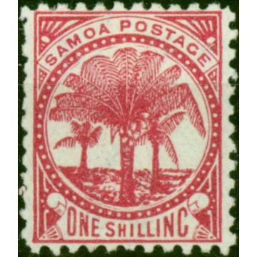 Samoa 1895 1s Rose SG63 Fine LMM 