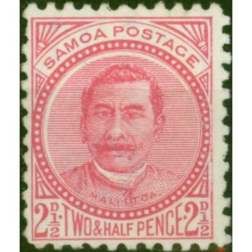 Samoa 1895 2 1/2d Rose SG60 Fine MM 