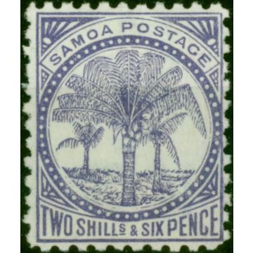 Samoa 1895 2s6d Slate-Violet SG64c Fine & Fresh MM 