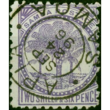Samoa 1895 2s6d Slate-Violet SG64cVar 'Wmk Inverted' V.F.U 