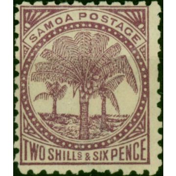 Samoa 1898 2s6d Deep Purple SG64b Wmk Reversed Fine MM (2)