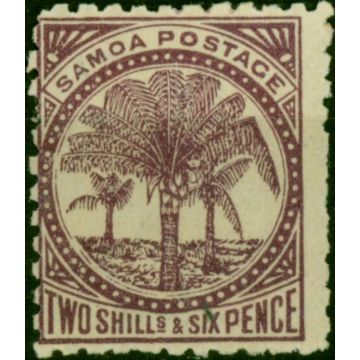Samoa 1898 2s6d Deep Purple SG64b Wmk Reversed Fine MM (3)