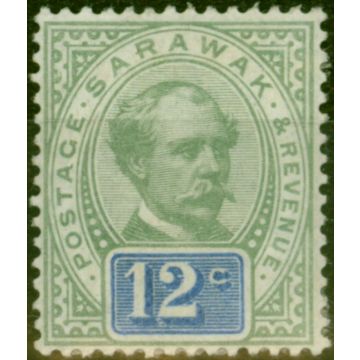 Sarawak 1888 12c Green & Blue SG16 Fine MM