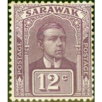 Sarawak 1918 12c Purple SG56 Fine Mtd Mint 